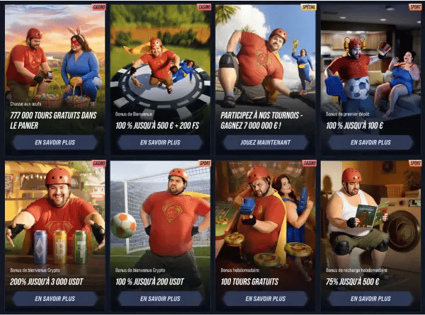vegas hero bonus